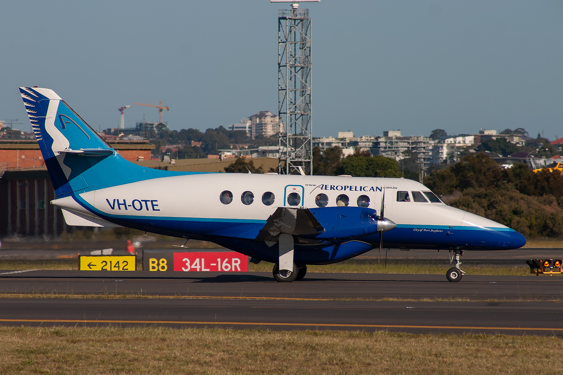 Aeropelican British Aerospace Jetstream 32 VH-OTE at Kingsford Smith