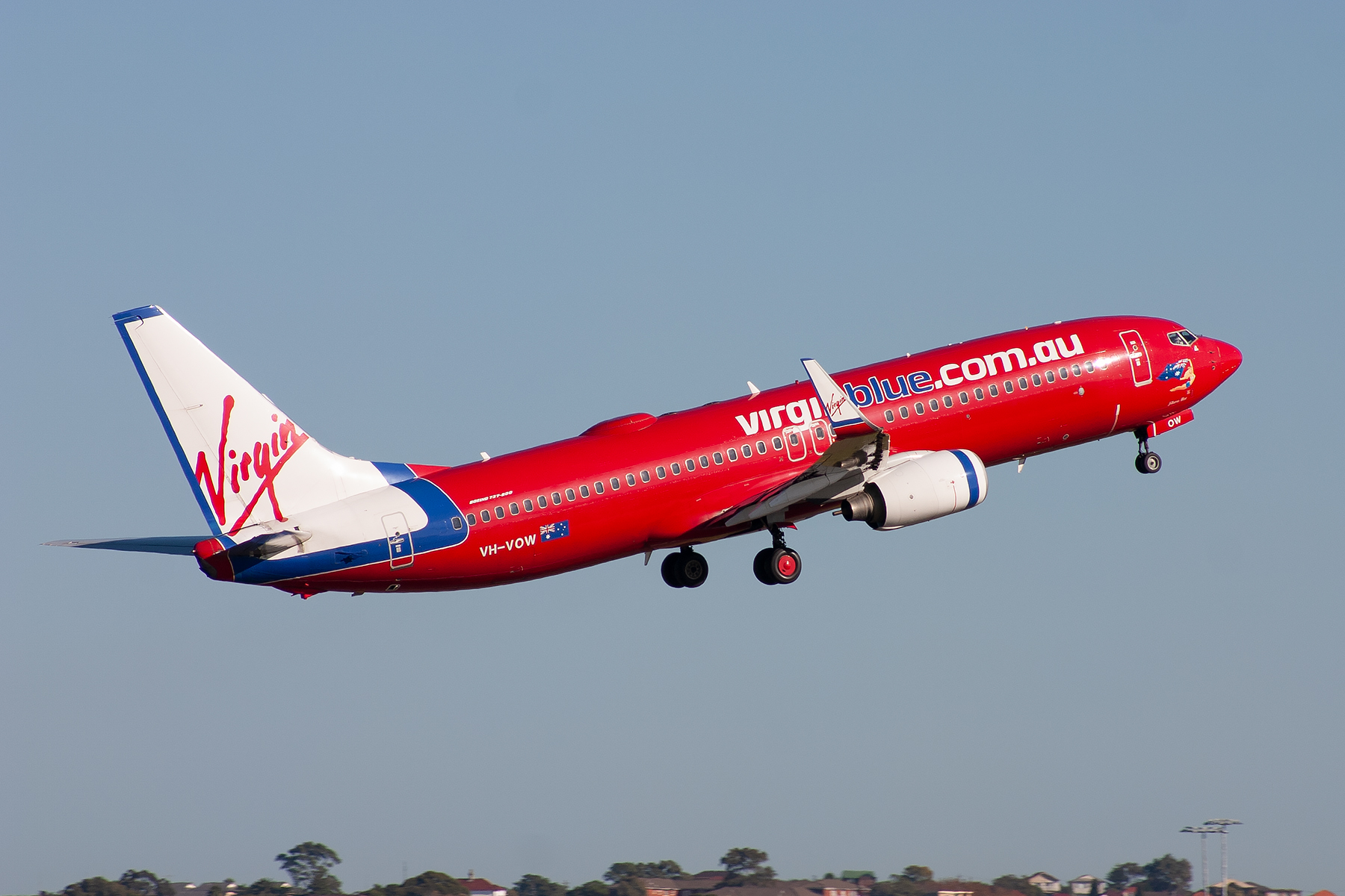 Virgin Blue Airlines Boeing 737-800 VH-VOW at Kingsford Smith