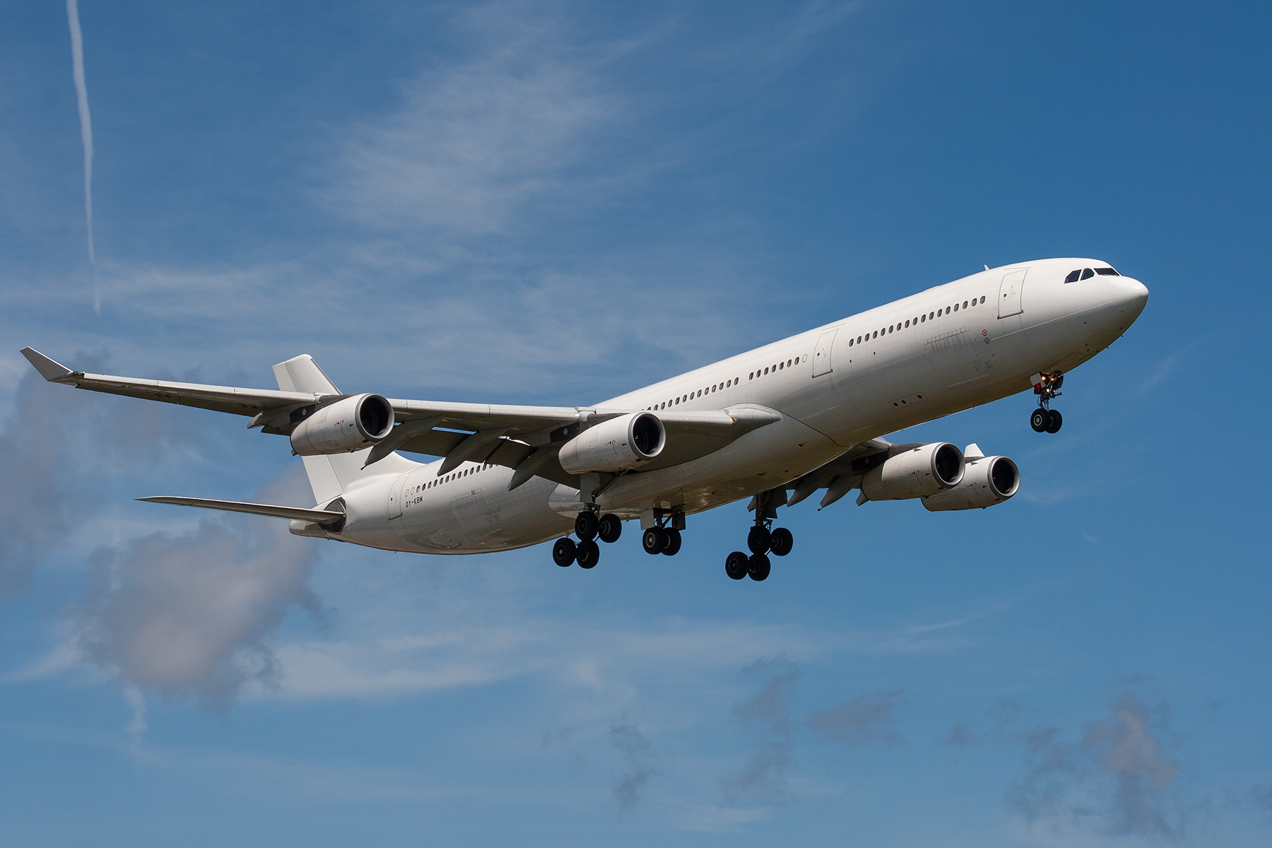 Adagold Aviation Airbus A340-300 OY-KBM at Kingsford Smith