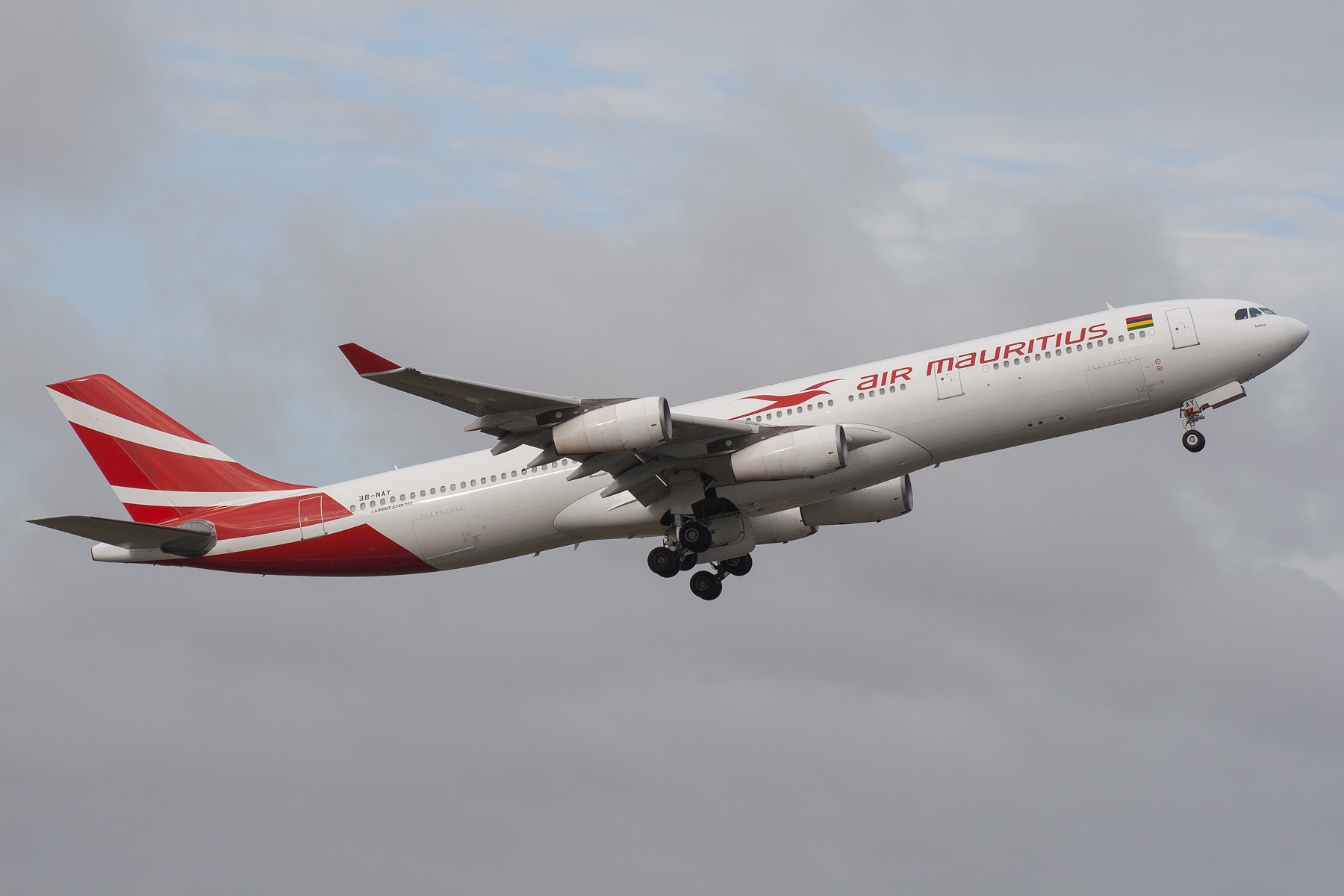 Air Mauritius Airbus A340-300 3B-NAY at Kingsford Smith