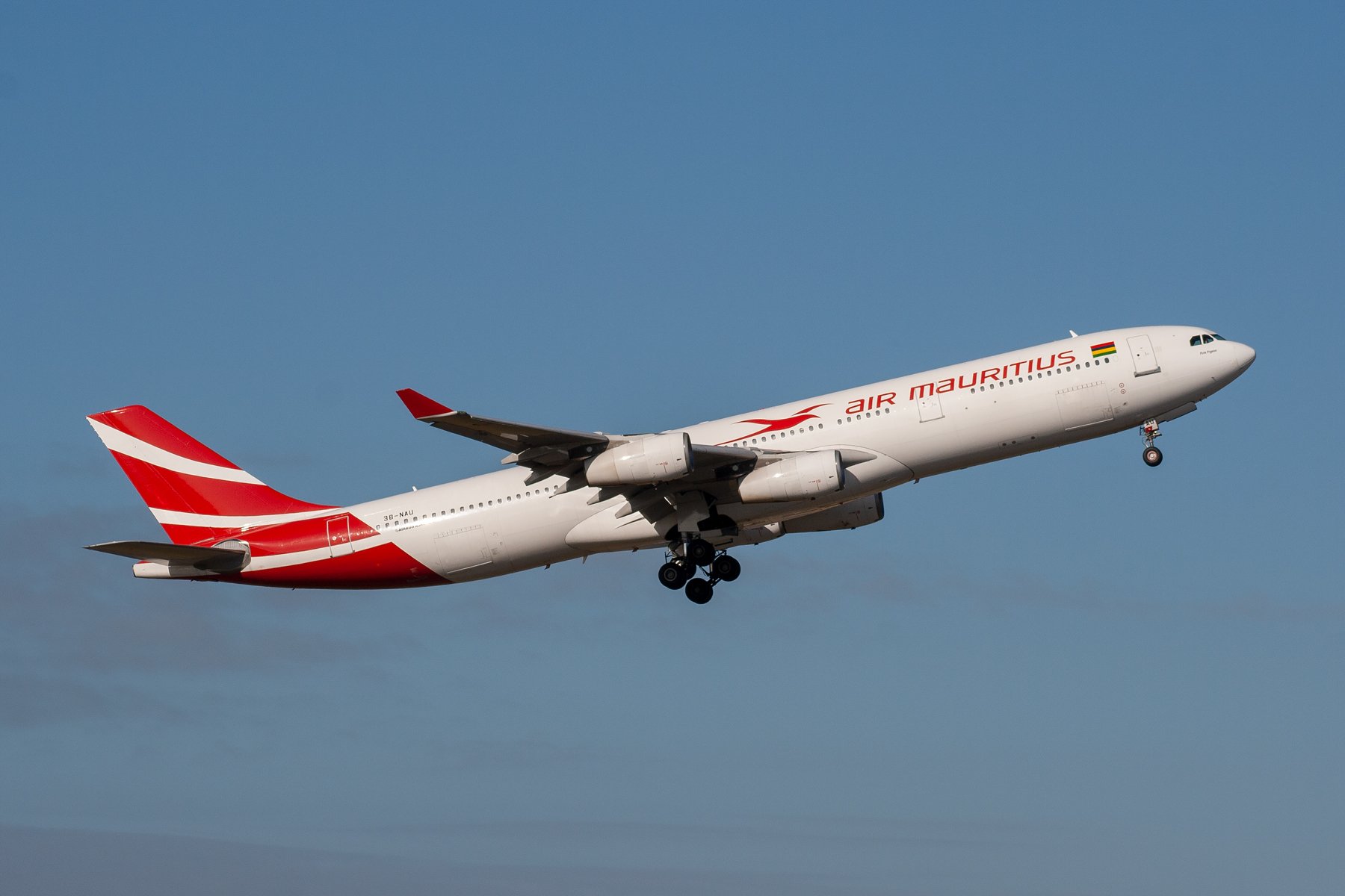 Air Mauritius Airbus A340-300 3B-NAU at Kingsford Smith