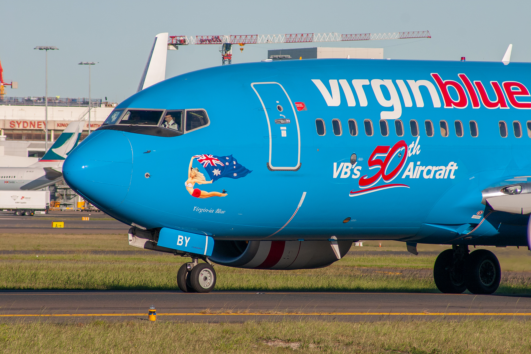 Virgin Blue Airlines Boeing 737-700 VH-VBY at Kingsford Smith