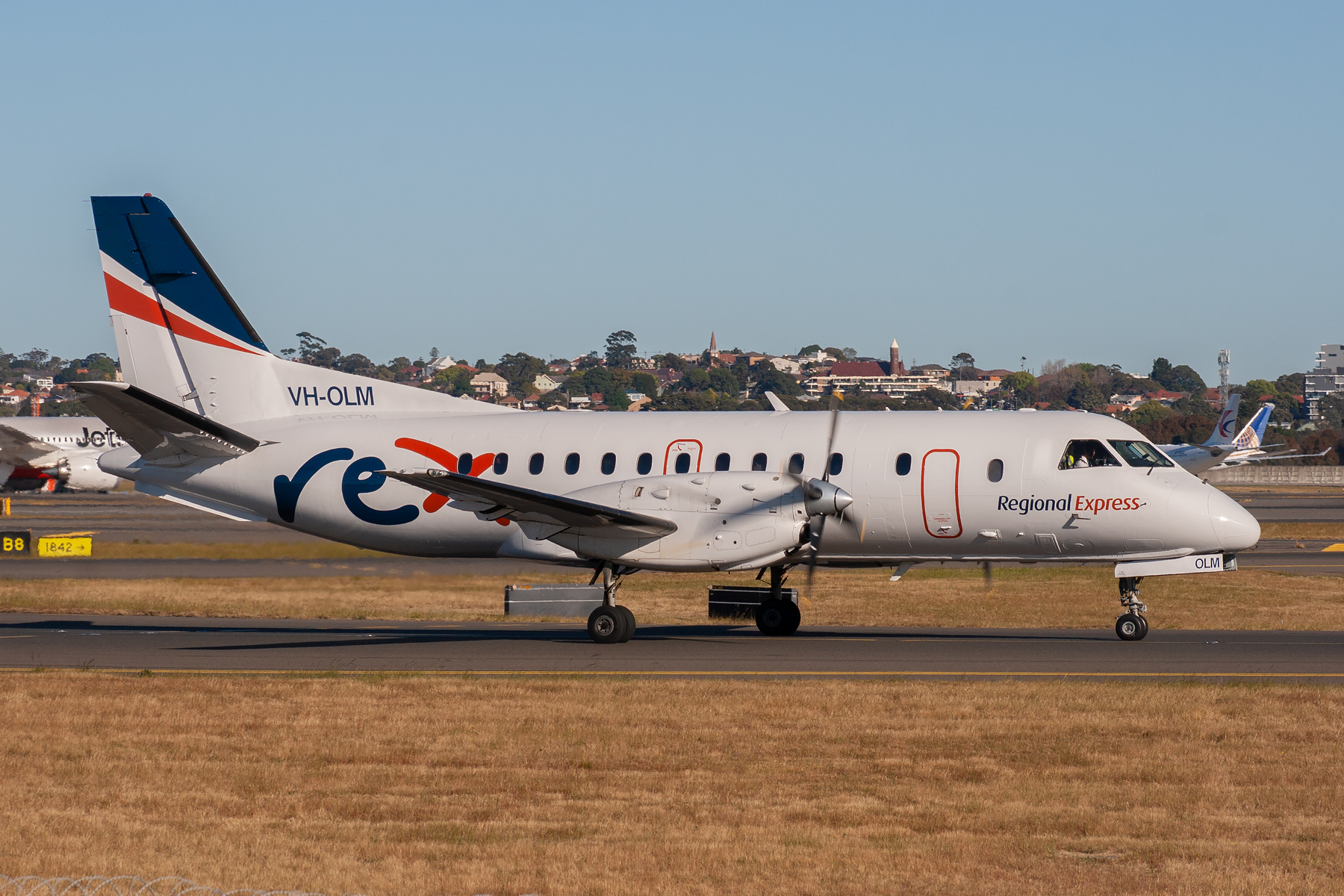 Rex Airlines Saab 340B VH-OLM at Kingsford Smith