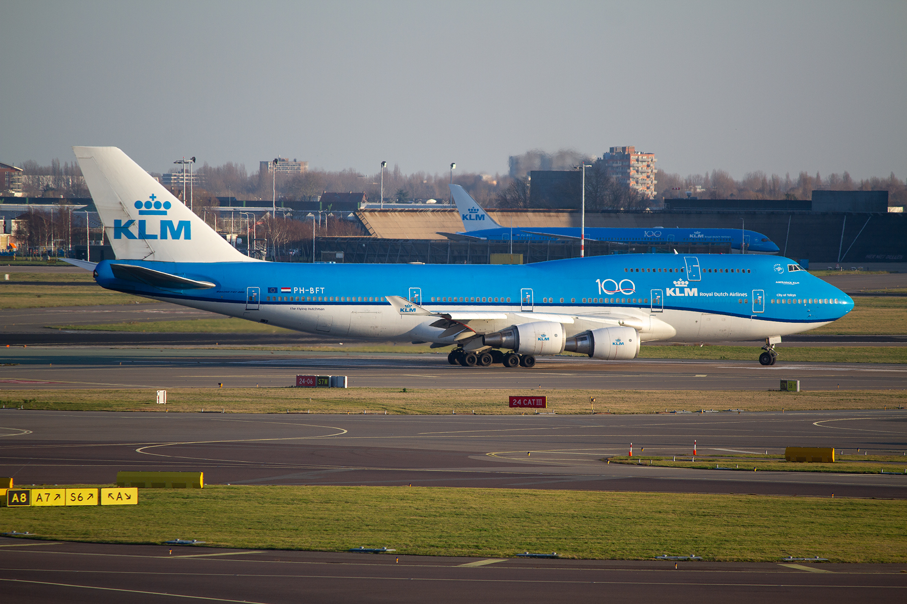 KLM Boeing 747-400 PH-BFT at Schiphol