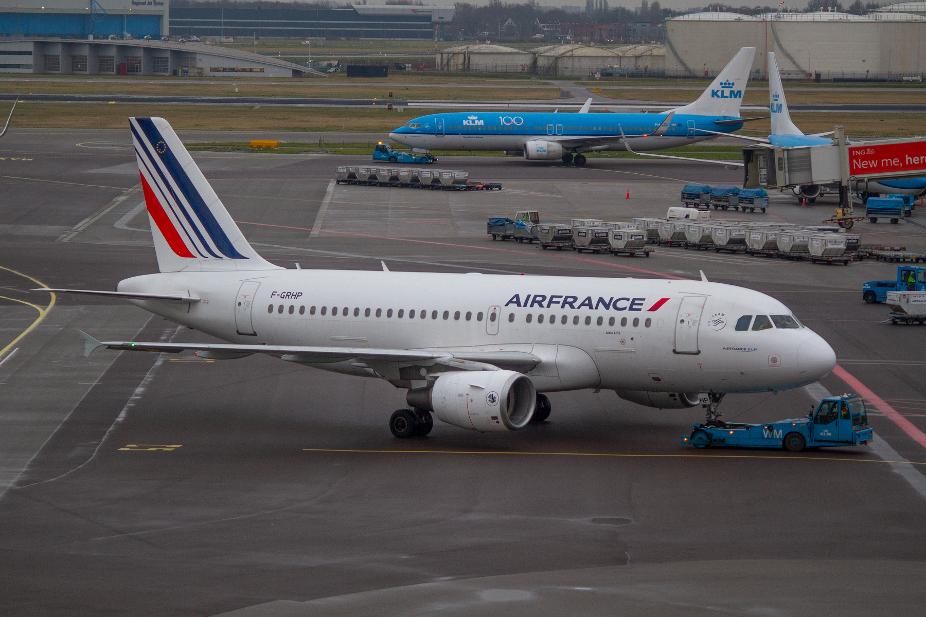 Air France Airbus A319-100 F-GRHP at Schiphol