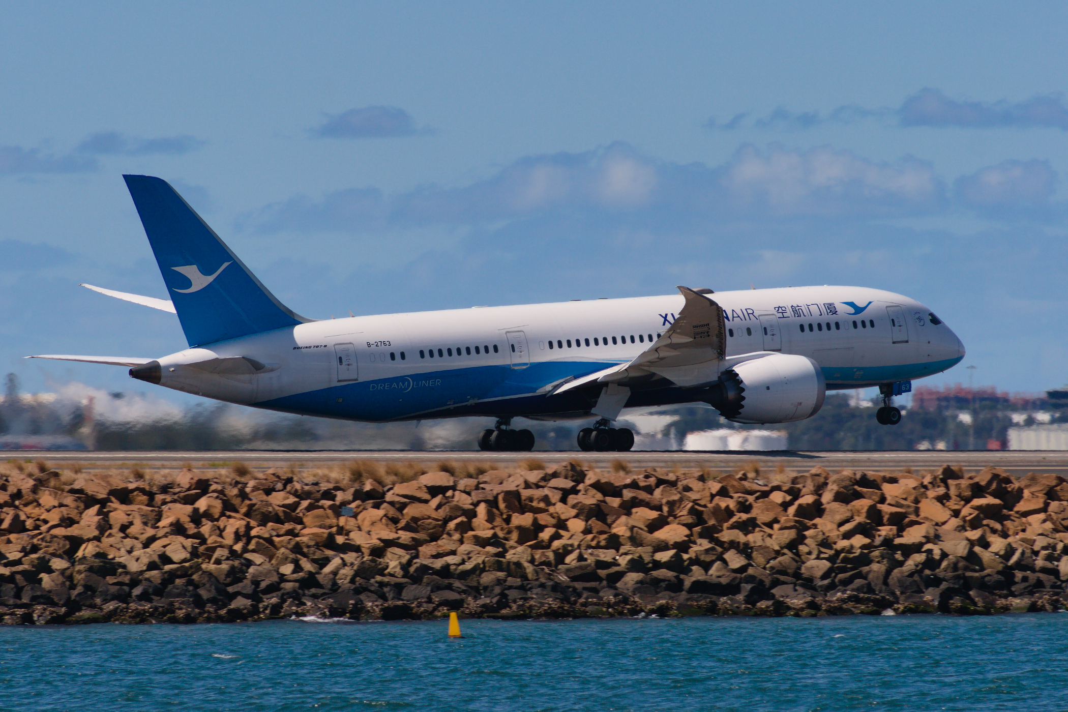 Xiamen Airlines Boeing 787-800 B-2763 at Kingsford Smith