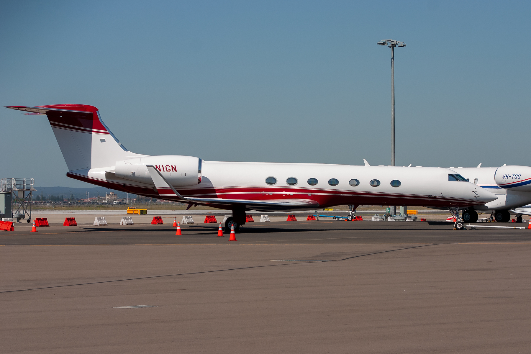 Norman Aircraft Leasing Gulfstream G550 N1GN at Kingsford Smith