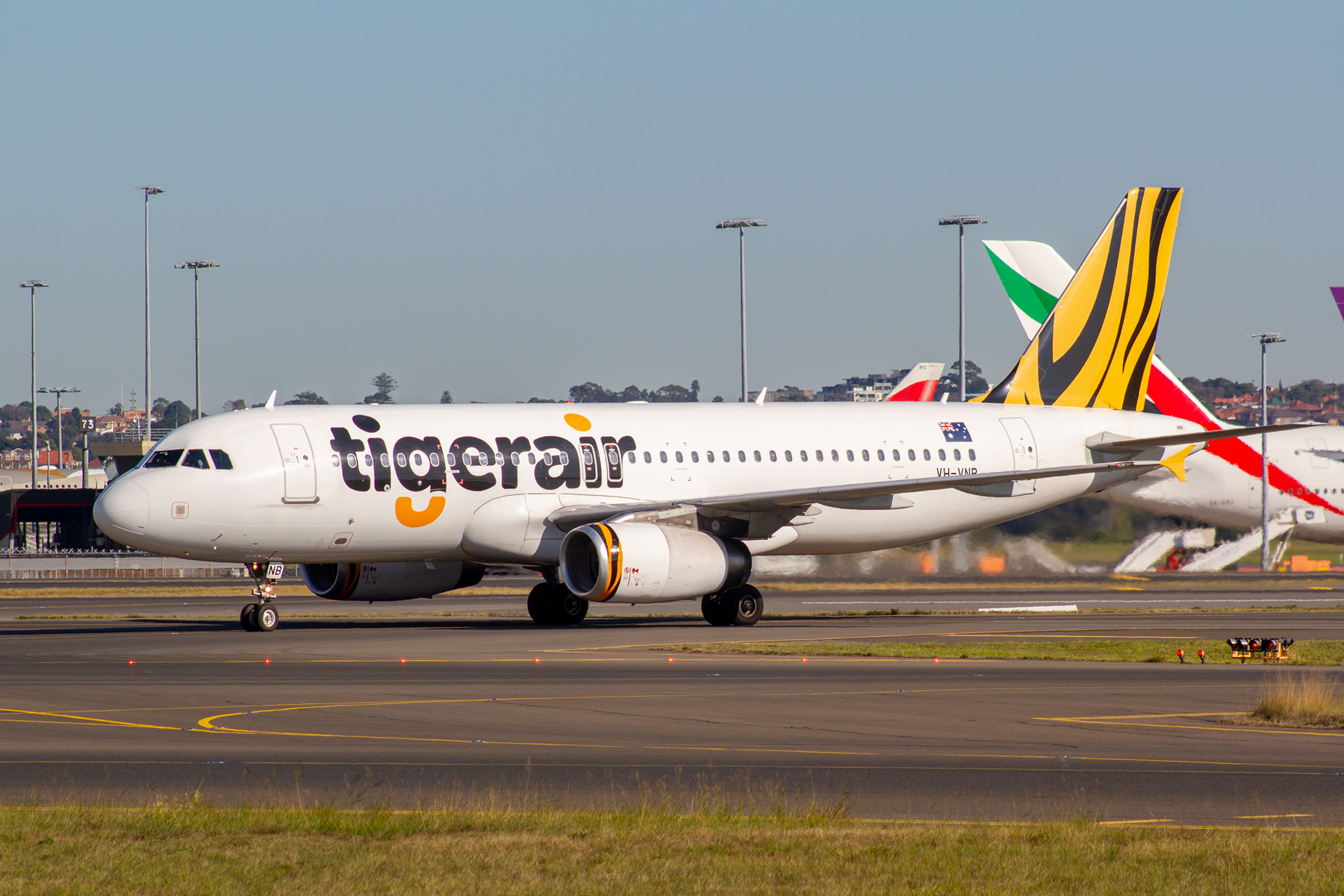 Tiger Airways Airbus A320-200 VH-VNB at Kingsford Smith