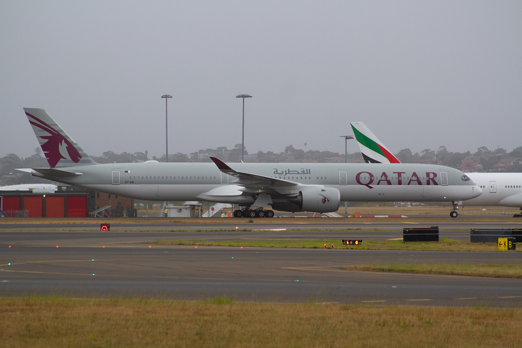 Qatar Airways Airbus A350-1000 A7-ANI at Kingsford Smith