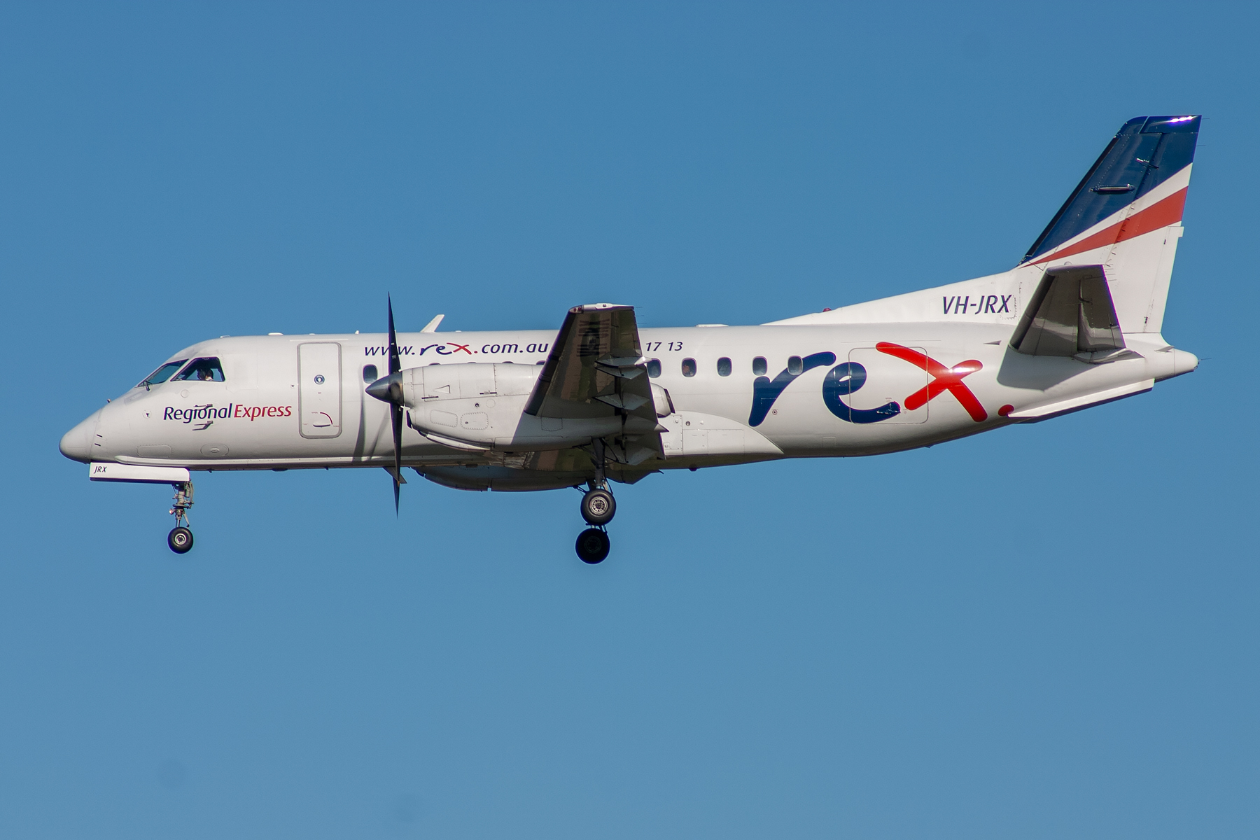 Rex Airlines Saab 340B VH-JRX at Kingsford Smith