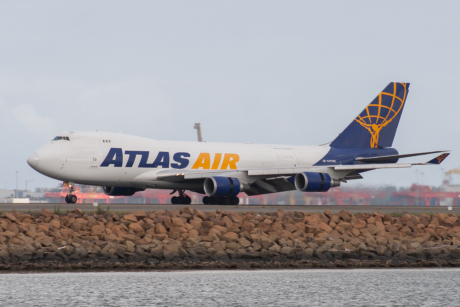 Atlas Air Boeing 747-400F N499MC at Kingsford Smith