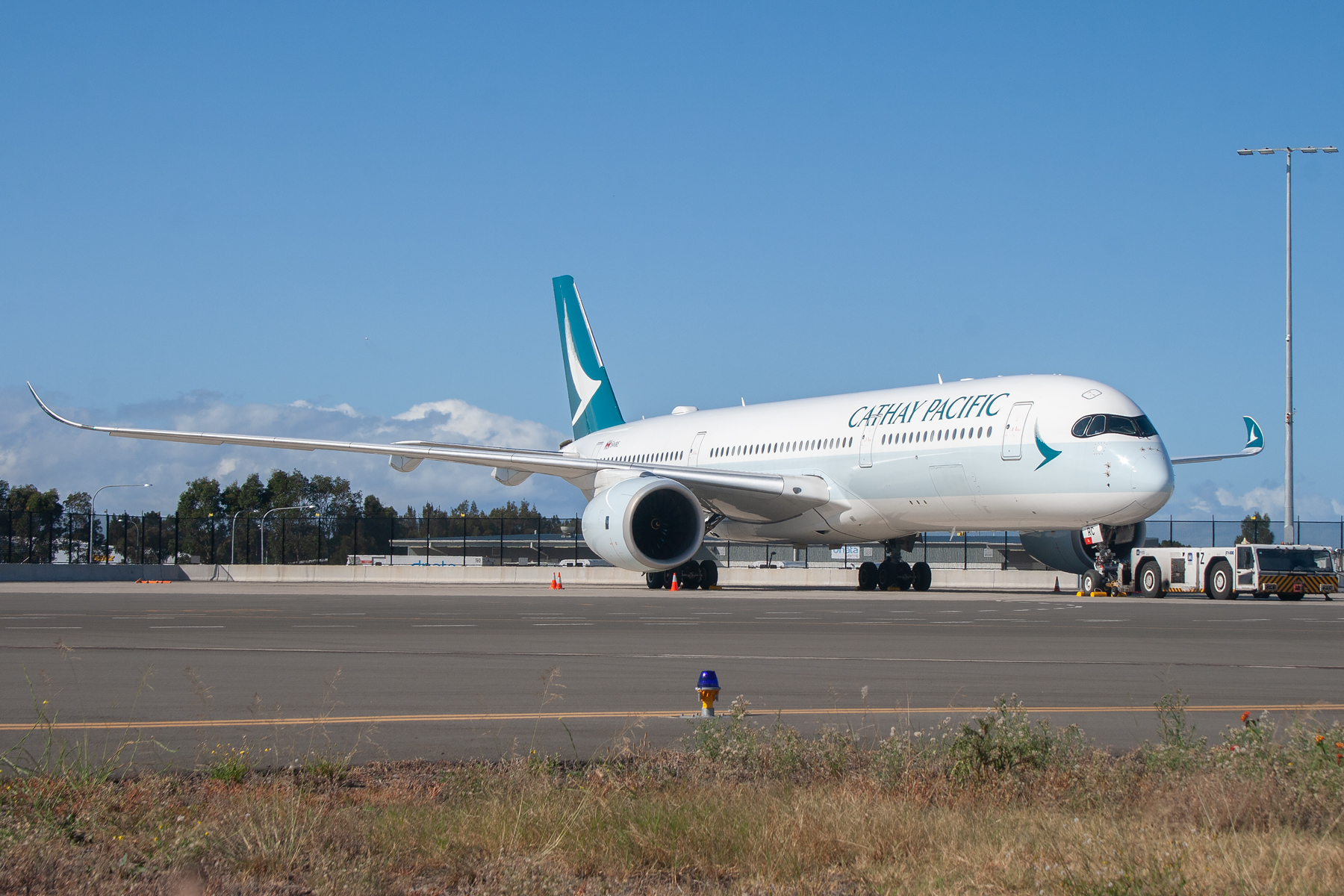 Cathay Pacific Airways Airbus A350-900 B-LRC at Kingsford Smith