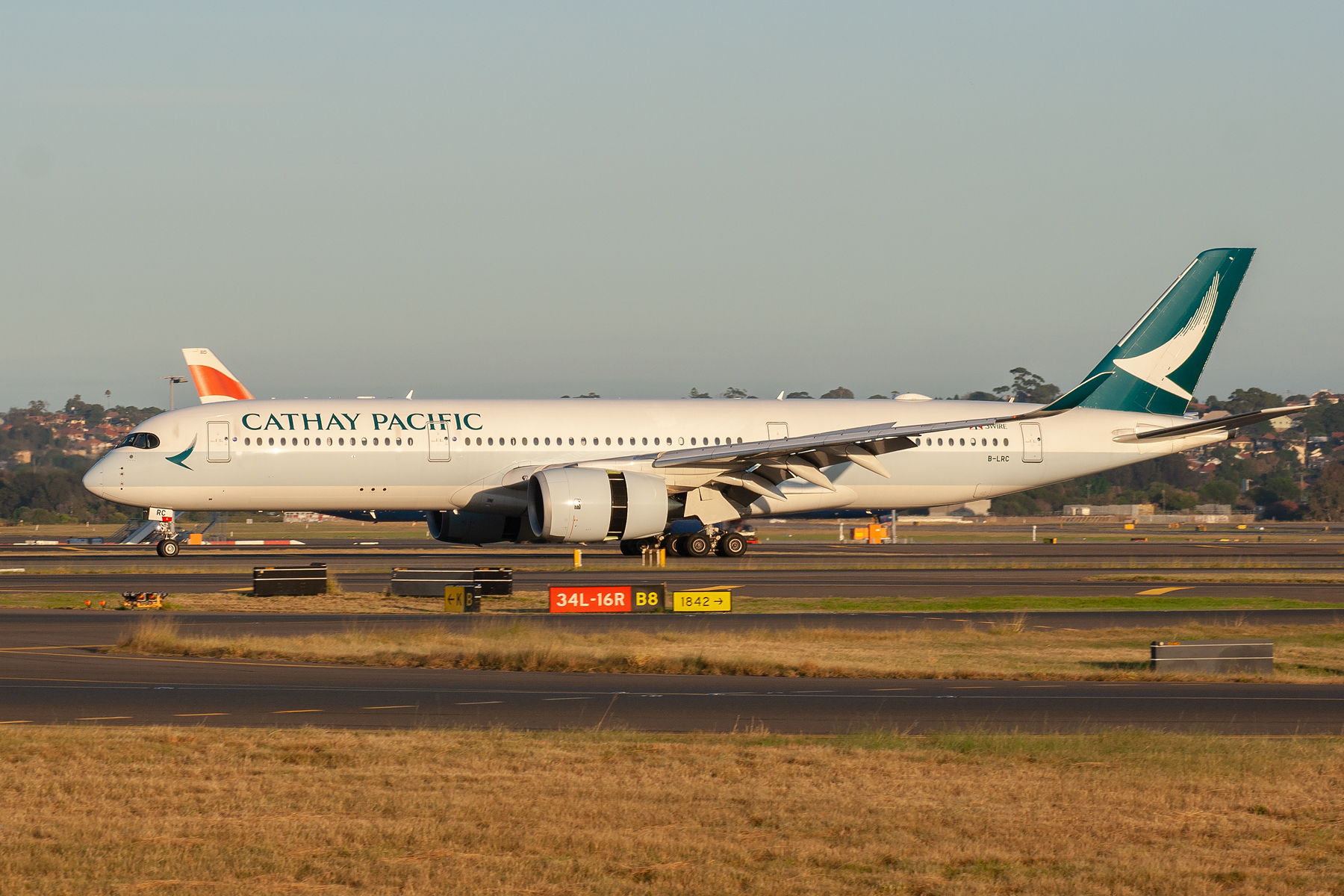 Cathay Pacific Airways Airbus A350-900 B-LRC at Kingsford Smith