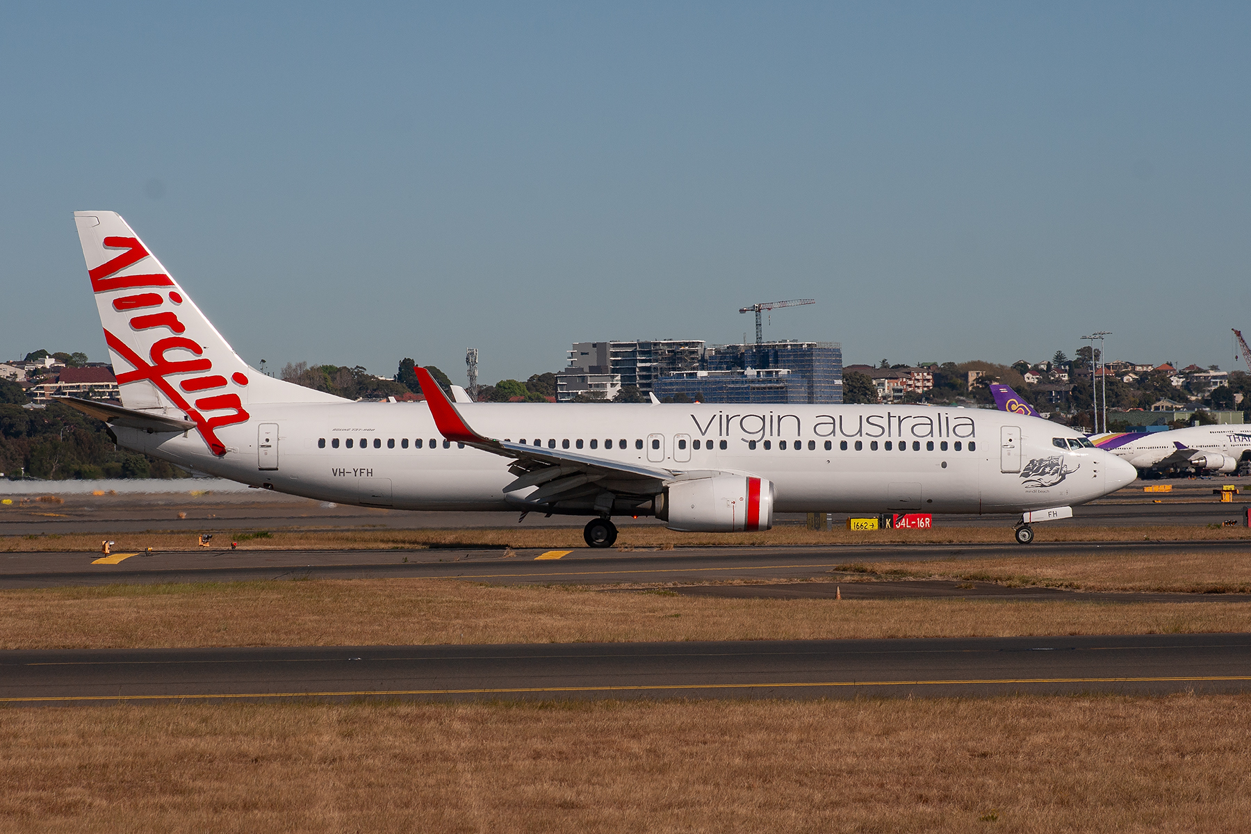 Virgin Australia Airlines Boeing 737-800 VH-YFH at Kingsford Smith