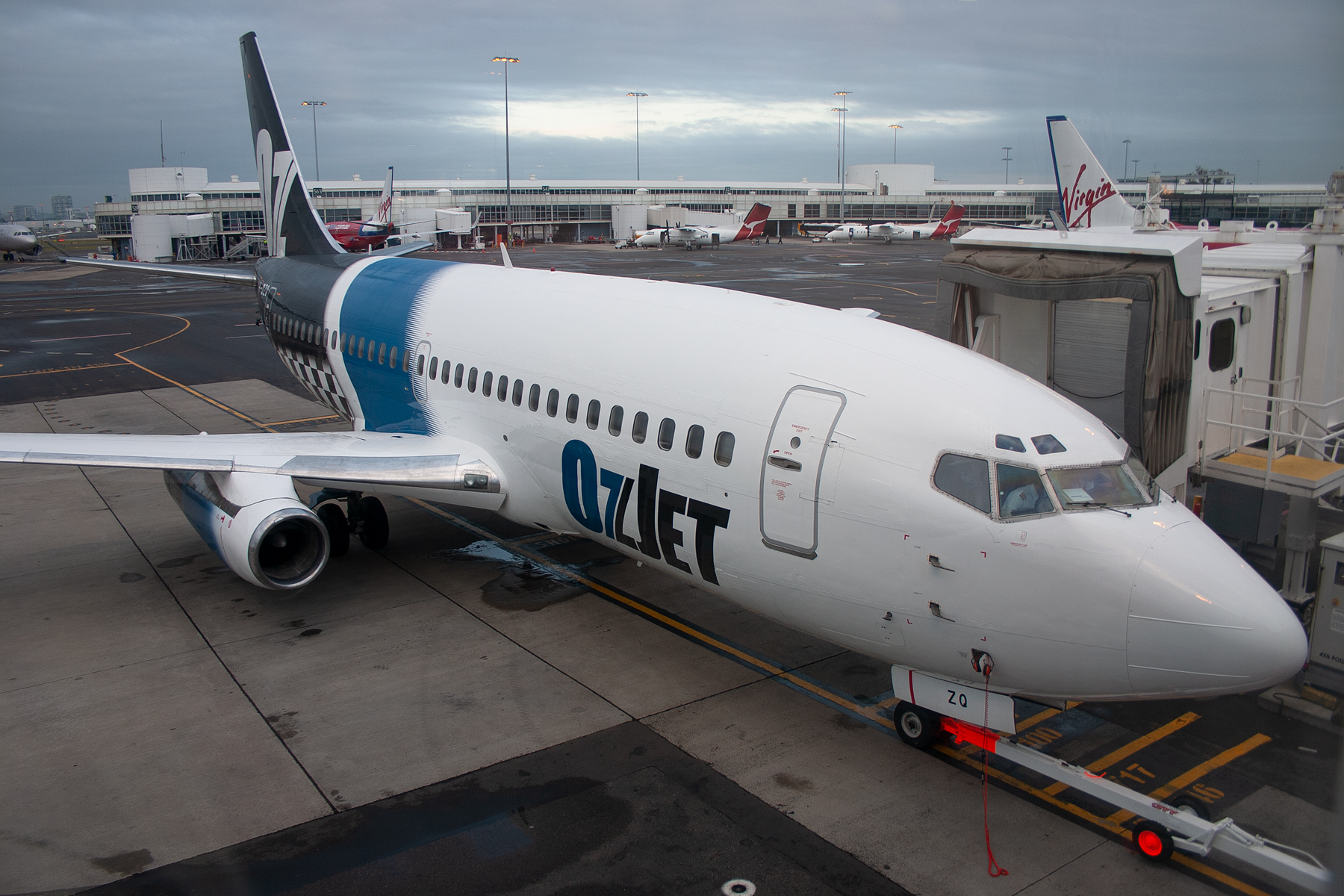 Ozjet Airlines Boeing 737-200 VH-OZQ at Kingsford Smith