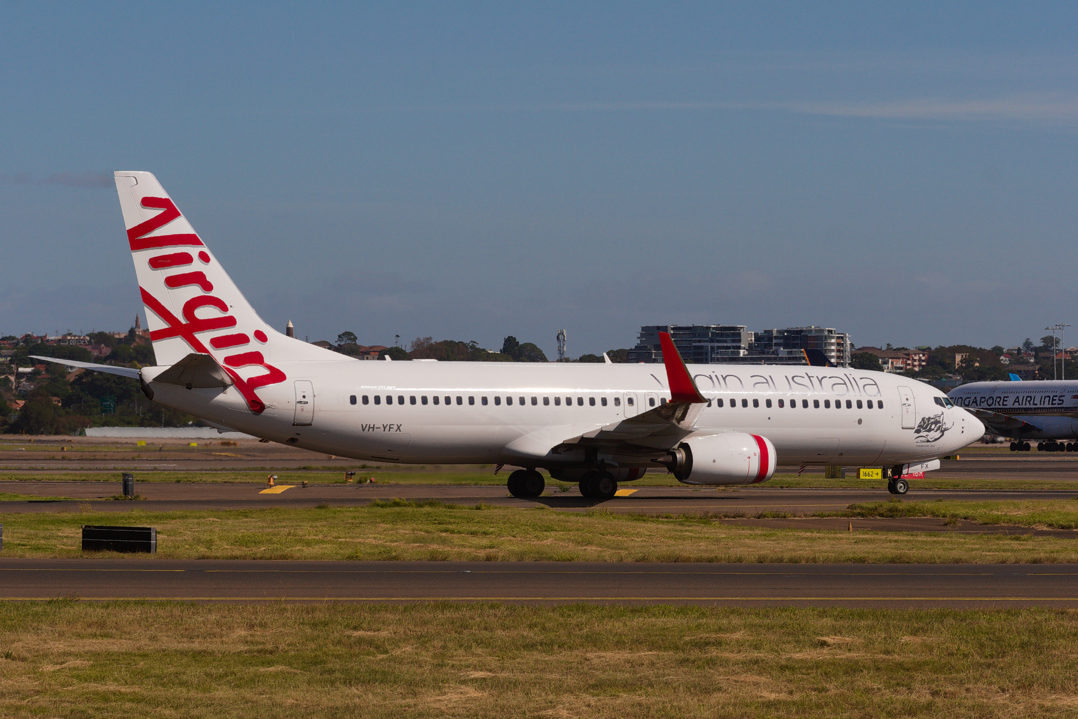 Virgin Australia Airlines Boeing 737-800 VH-YFX at Kingsford Smith