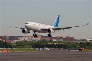 Garuda Indonesia Airbus A330-200 PK-GPL at Kingsford Smith