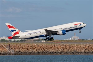 British Airways Boeing 777-200ER G-YMMI at Kingsford Smith