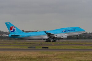 Korean Air Boeing 747-400 HL7461 at Kingsford Smith