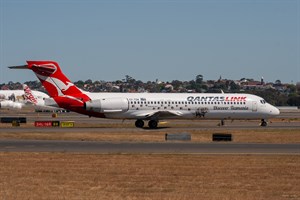 QantasLINK Boeing 717-200 VH-YQW at Kingsford Smith