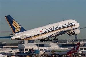 Singapore Airlines Airbus A380-800 9V-SKA at Kingsford Smith