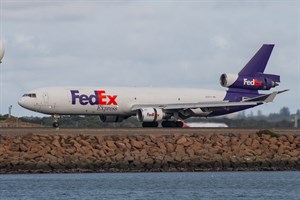 Federal Express McDonnell Douglas MD11 N597FE at Kingsford Smith