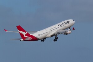 Qantas Airbus A330-200 VH-EBG at Kingsford Smith