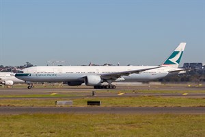 Cathay Pacific Airways Boeing 777-300ER B-KQF at Kingsford Smith