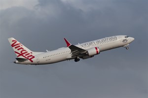 Virgin Australia Airlines Boeing 737-MAX8 VH-8IF at Kingsford Smith