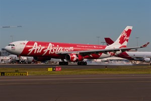 AirAsia X Airbus A330-300 9M-XXB at Kingsford Smith