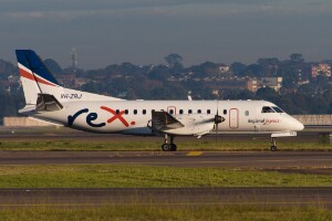 Rex Airlines Saab 340B VH-ZRJ at Kingsford Smith