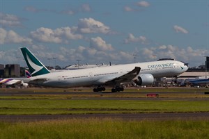 Cathay Pacific Airways Boeing 777-300ER B-KPO at Kingsford Smith