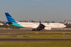 Garuda Indonesia Airbus A330-300 PK-GPR at Kingsford Smith