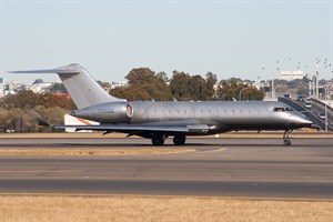 Wells Fargo Bank Northwest Bombardier Global Express 5000 N103ZZ at Kingsford Smith