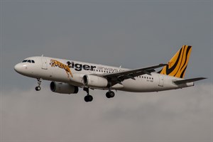 Tiger AW Australia Airbus A320-200 VH-VNP at Kingsford Smith