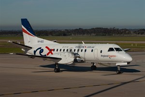 Rex Airlines Saab 340A VH-KEQ at Tullamarine