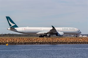 Cathay Pacific Airways Airbus A350-1000 B-LXG at Kingsford Smith