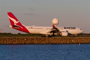 Qantas Airbus A330-200 VH-EBJ at Kingsford Smith