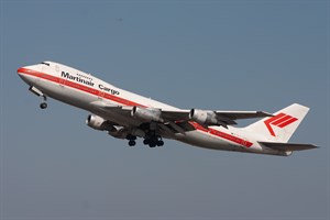 Martinair ret Boeing 747-200C PH-MCF at Kingsford Smith