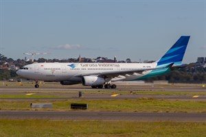 Garuda Indonesia Airbus A330-200 PK-GPM at Kingsford Smith