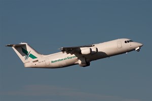 Nat Jet/Australian Air Express British Aerospace 146-300F VH-NJF at Kingsford Smith