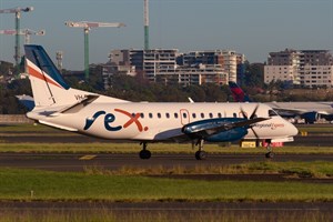 Rex Airlines Saab 340B VH-EKH at Kingsford Smith
