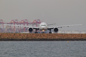 Emirates AL-Sky Cargo Boeing 777-200F A6-EFX at Kingsford Smith
