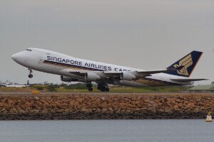 Singapore AL Cargo Boeing 747-400F 9V-SFO at Kingsford Smith