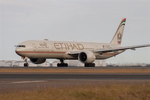 Etihad Airways Boeing 777-300ER A6-ETL at Kingsford Smith