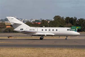 Business Aviation Solutions (Pty) Dassault Falcon 20F-5B VH-FAI at Kingsford Smith