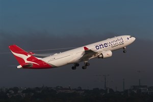 Qantas Airbus A330-200 VH-EBS at Kingsford Smith