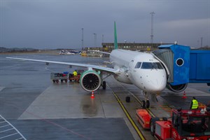 Wideroe Embraer E190-E2 LN-WEC at Flesland