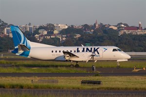 Link Airways Saab 340B VH-VEC at Kingsford Smith
