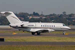 Wells Fargo Bank Northwest Hawker Hawker 4000 N455BP at Kingsford Smith